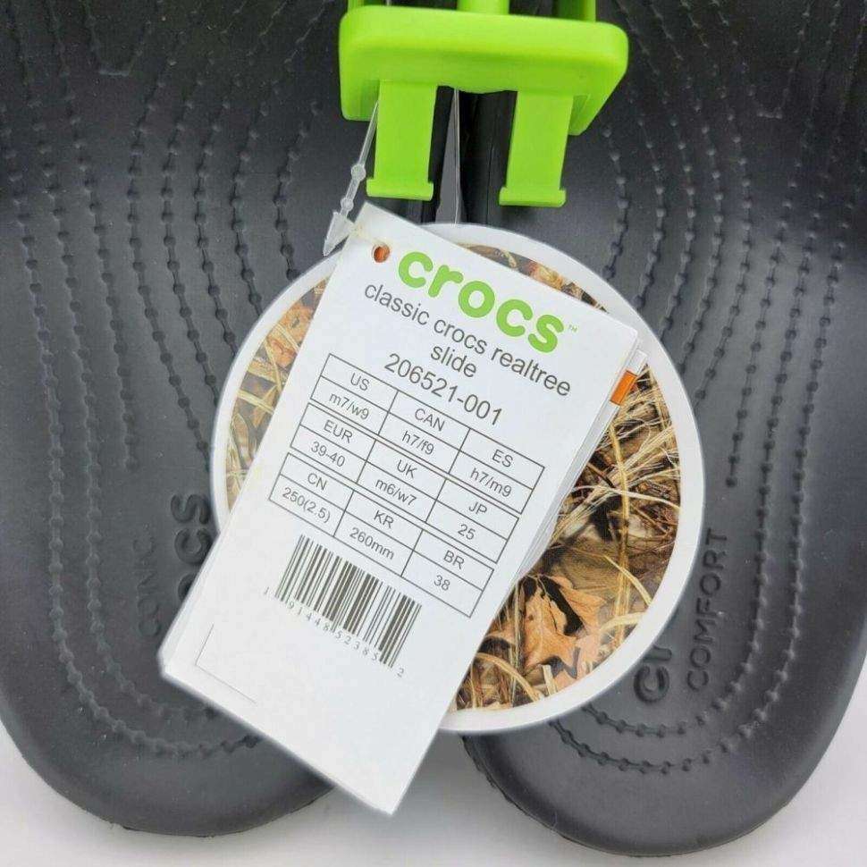 Чоловічі шльопанці Classic Crocs Realtree® Slide, Available in MAX-4 Camo — фото 6