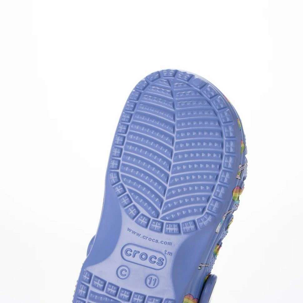 Дитячі Crocs для дівчинки Baya Seasonal Graphic Clog Kids Lapis Multi — фото 4