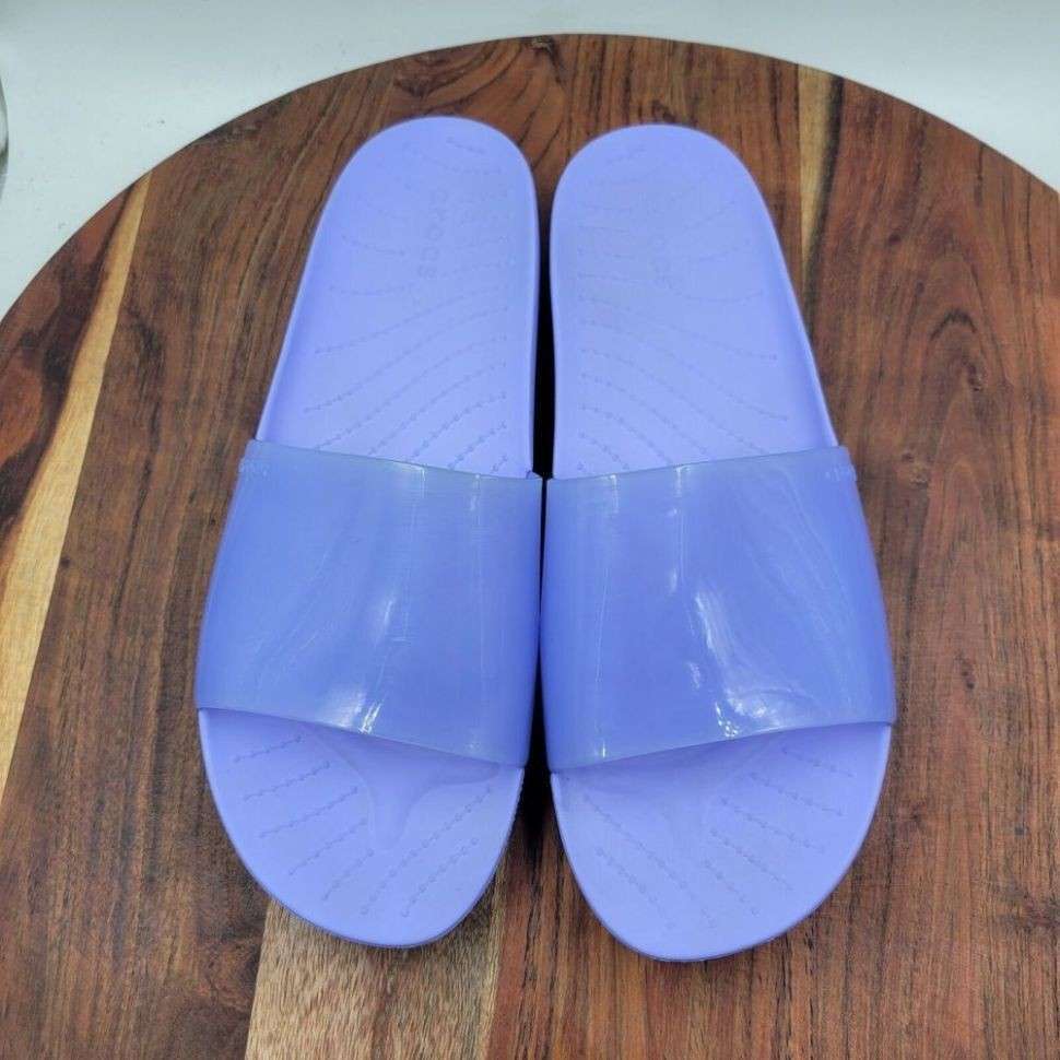 Жіночі шльопанці Crocs Slide Splash Moon Jelly — фото 13