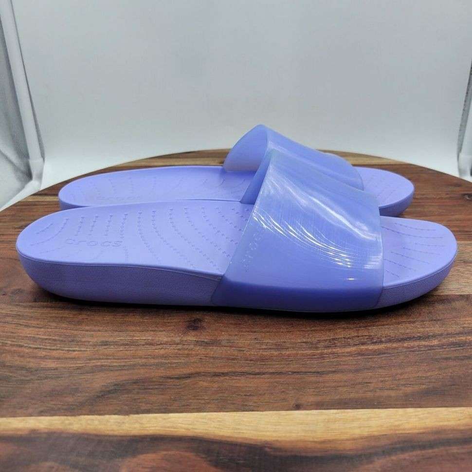 Жіночі шльопанці Crocs Slide Splash Moon Jelly — фото 15