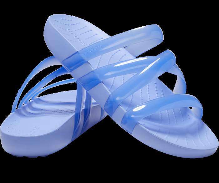 Жіночі шльопанці Crocs Slide Glossy Splash Moon Jelly — фото 1