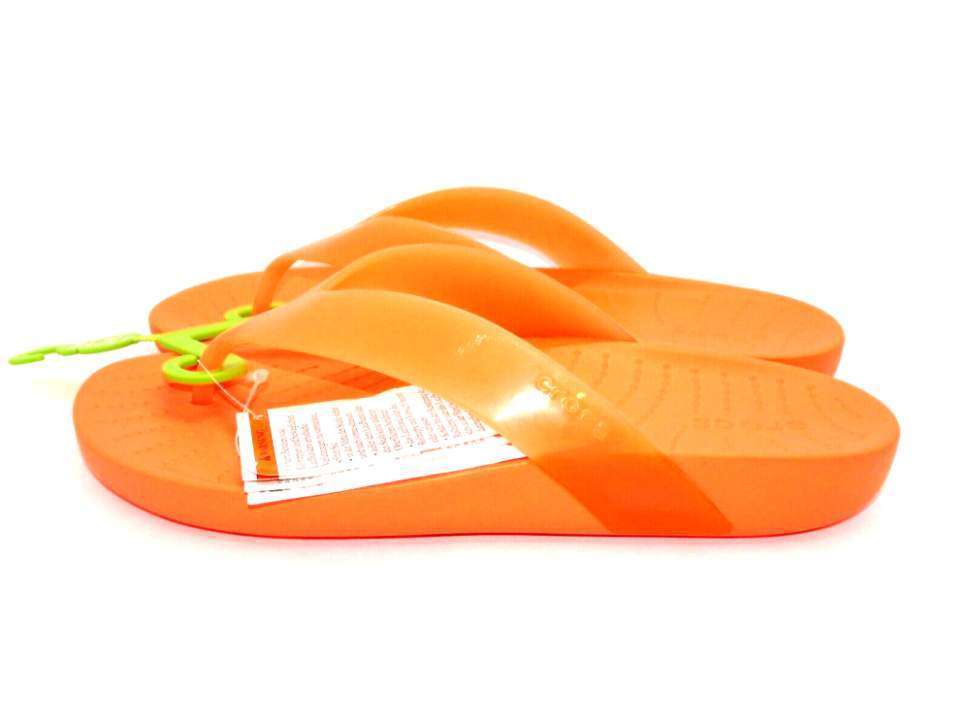 Жіночі в'єтнамки Crocs Glossy Splash Flip Persimmon — фото 11