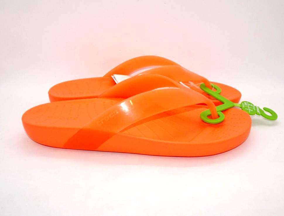 Жіночі в'єтнамки Crocs Glossy Splash Flip Persimmon — фото 13
