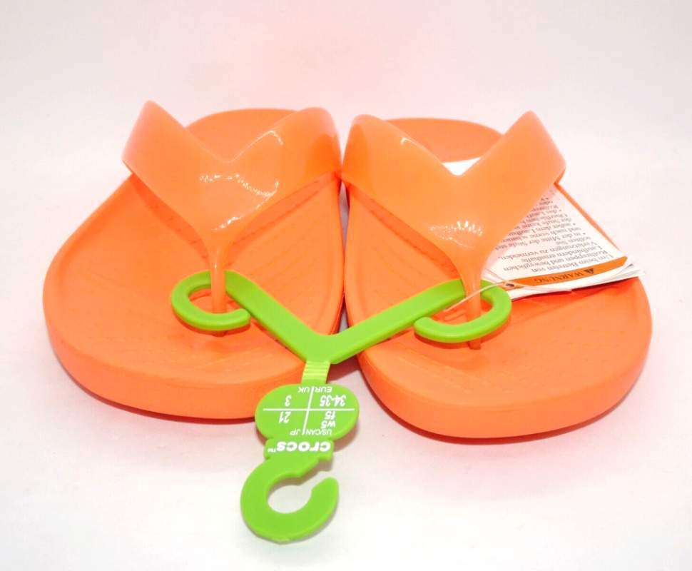 Жіночі в'єтнамки Crocs Glossy Splash Flip Persimmon — фото 14
