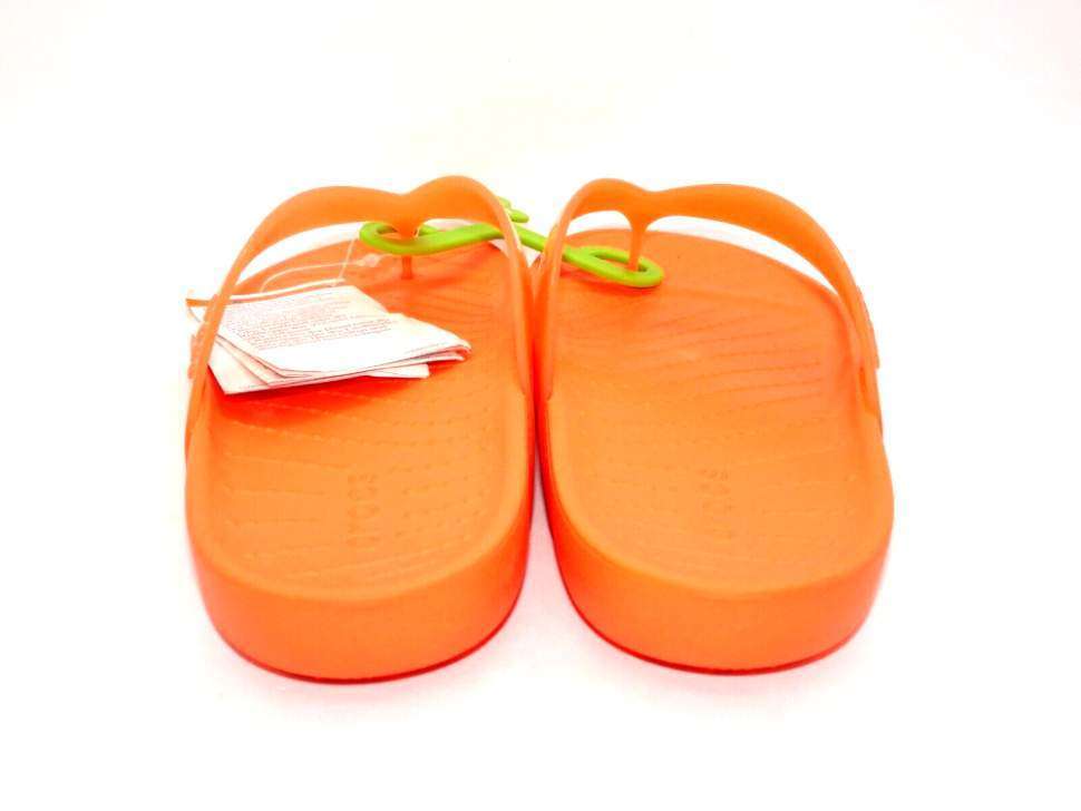 Жіночі в'єтнамки Crocs Glossy Splash Flip Persimmon — фото 10