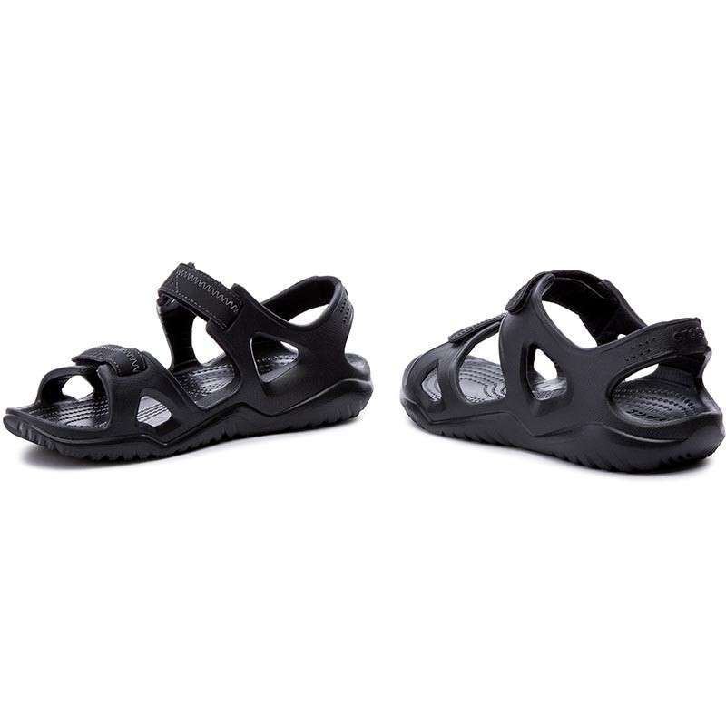 Чоловічі сандалії Crocs Swiftwater River Sandals Black/Black — фото 6