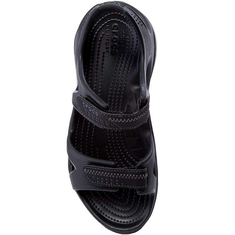 Чоловічі сандалії Crocs Swiftwater River Sandals Black/Black — фото 9