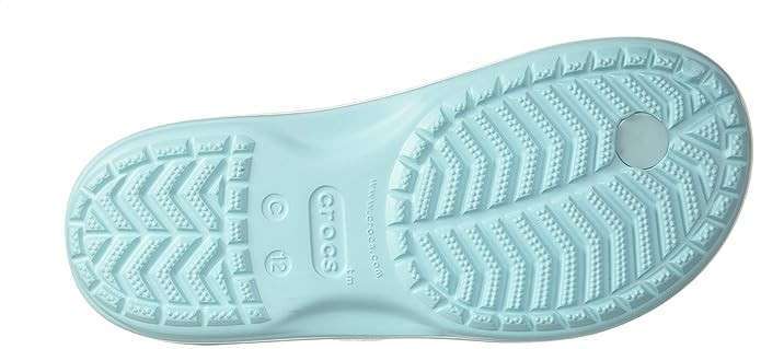 Crocs Крокбенд Фліп Вьетнамки Голубі Kids' Crocband™ Floral Strap Flip Ice Blue — фото 6