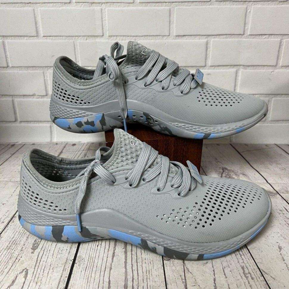 Жіночі кросівки Crocs LiteRide 360 Marbled Pacer Sneaker Light Grey/Oxygen — фото 13