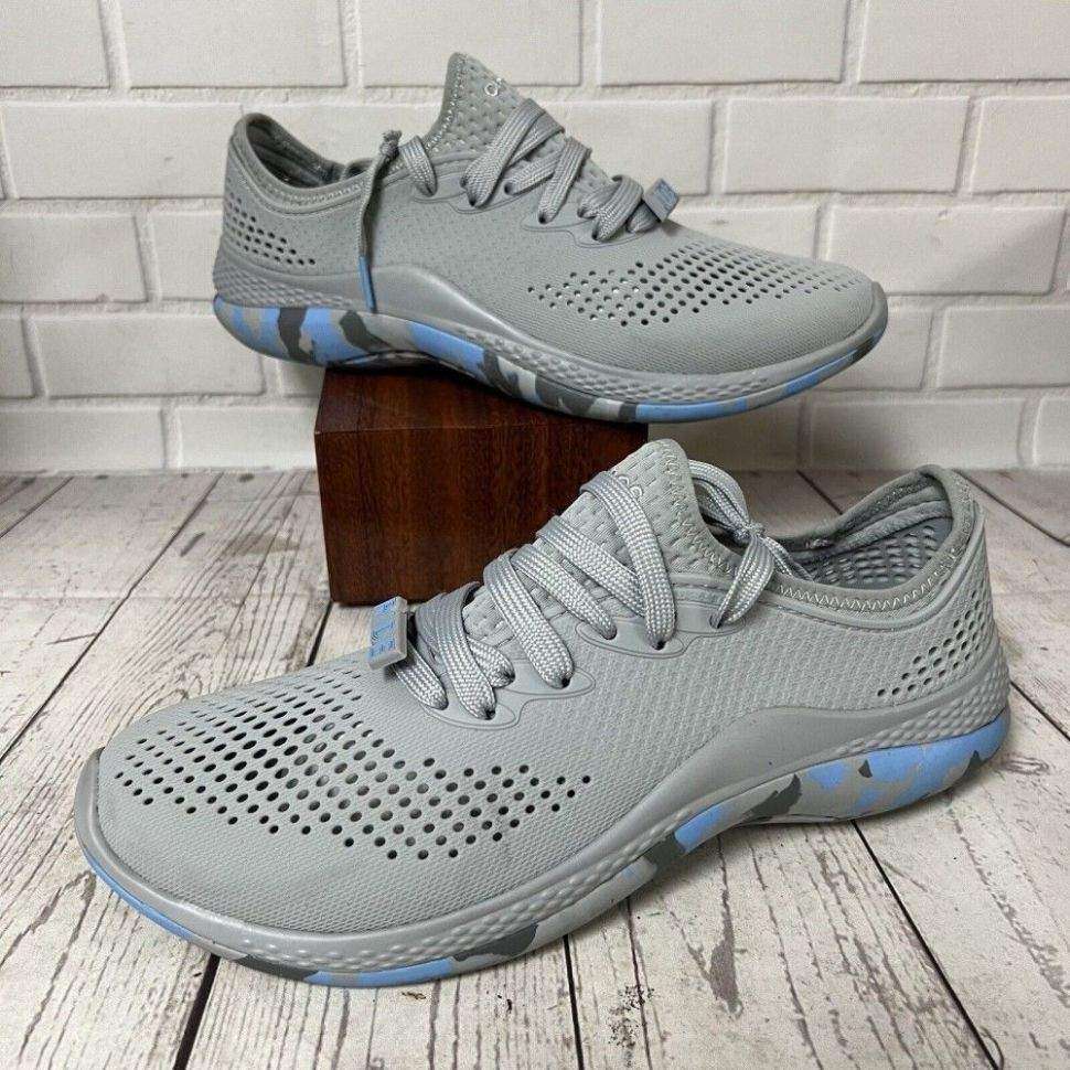 Жіночі кросівки Crocs LiteRide 360 Marbled Pacer Sneaker Light Grey/Oxygen — фото 9