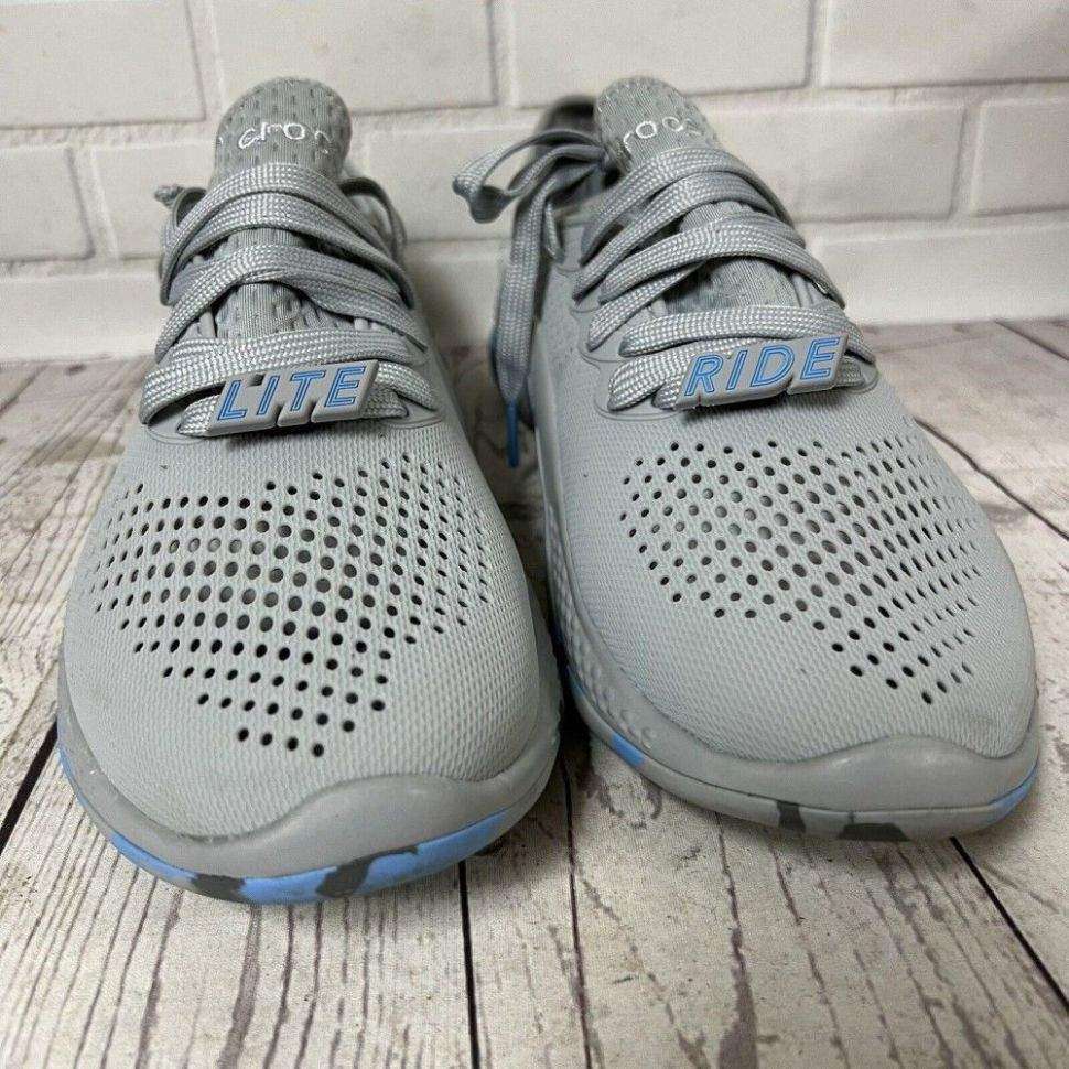 Жіночі кросівки Crocs LiteRide 360 Marbled Pacer Sneaker Light Grey/Oxygen — фото 10