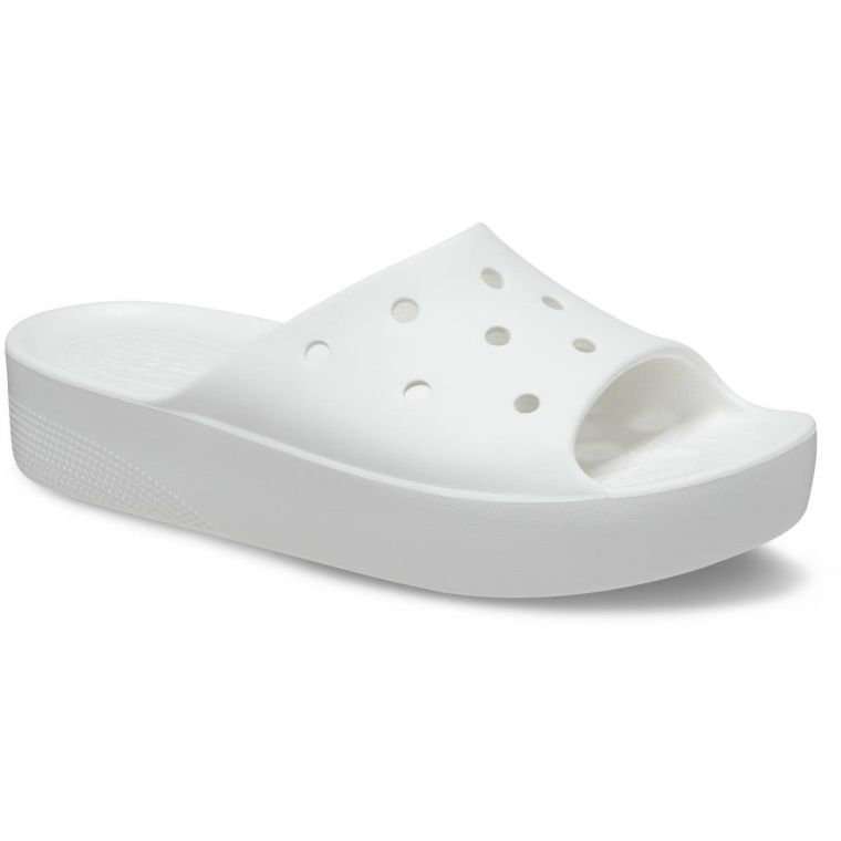 Жіночі шльопанці Crocs Classic Platform Slide White — фото 12