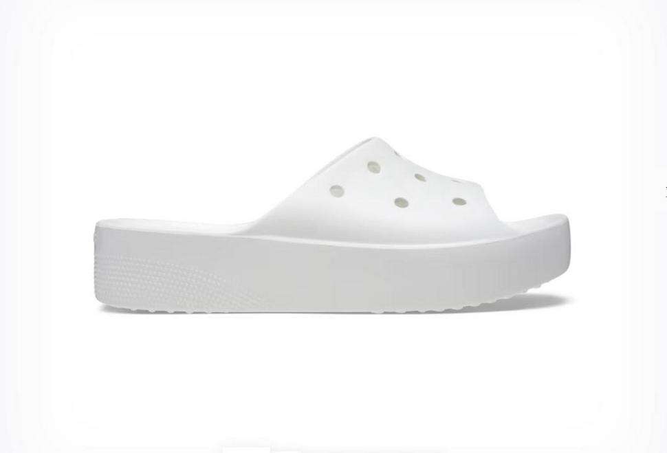 Жіночі шльопанці Crocs Classic Platform Slide White — фото 14