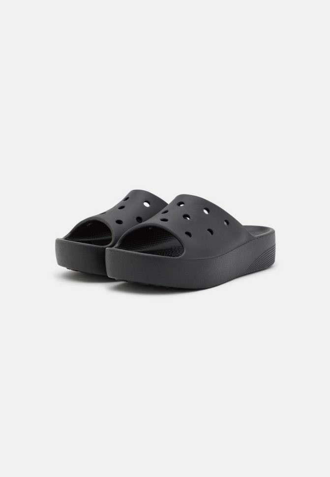 Жіночі шльопанці Crocs Classic Platform Slide Black — фото 5