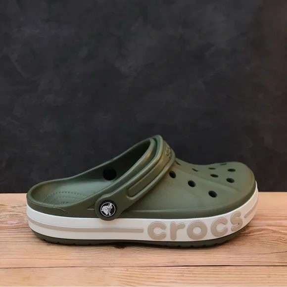 Чоловічі Crocs Bayaband Clog Army Green/Cobblestone — фото 11