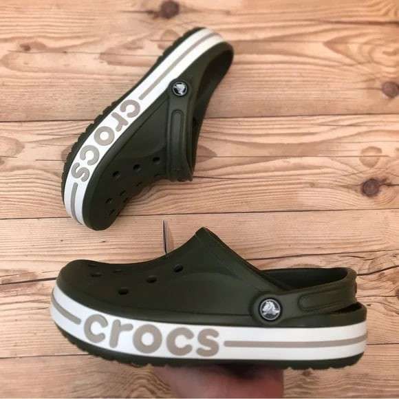 Чоловічі Crocs Bayaband Clog Army Green/Cobblestone — фото 9