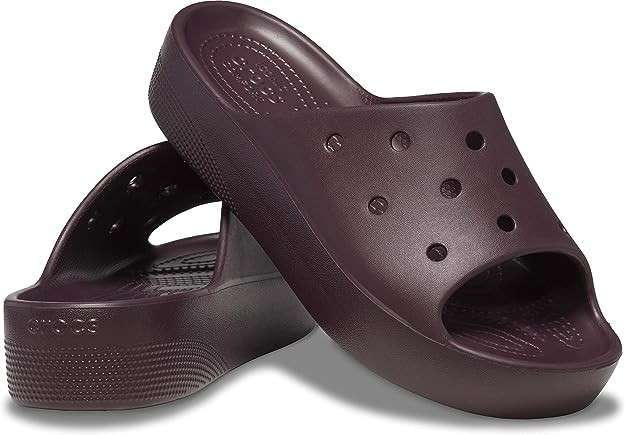 Жіночі шльопанці Crocs Classic Platform Slide Dark Cherry