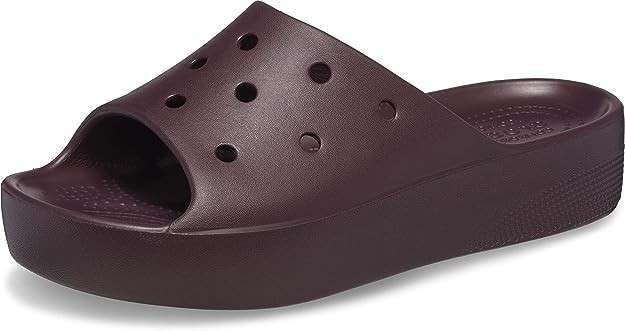 Жіночі шльопанці Crocs Classic Platform Slide Dark Cherry — фото 4