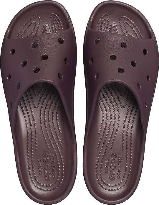Жіночі шльопанці Crocs Classic Platform Slide Dark Cherry — фото 7