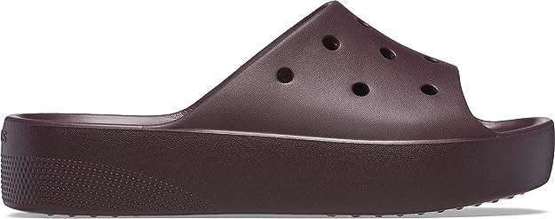 Жіночі шльопанці Crocs Classic Platform Slide Dark Cherry — фото 8