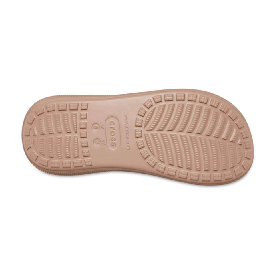 Crocs Беж шльопанці Classic Crush Platform Slide Cork — фото 12