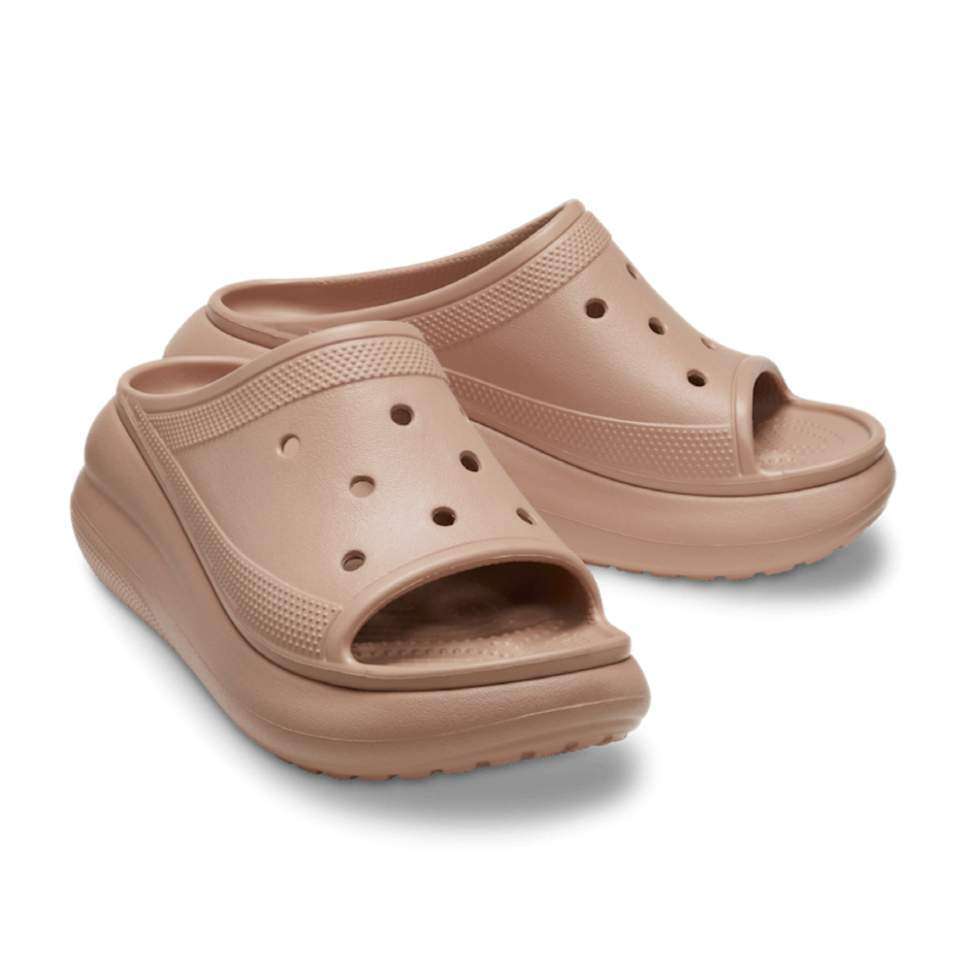 Crocs Беж шльопанці Classic Crush Platform Slide Cork — фото 15