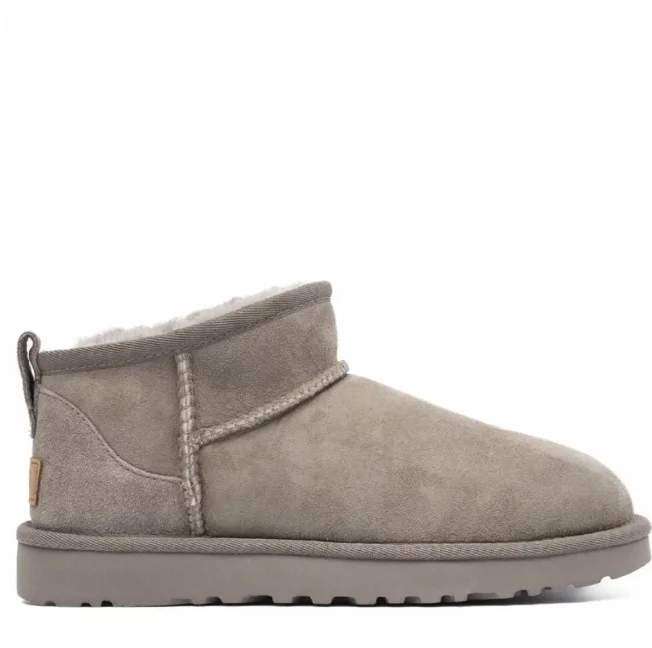 Жіночі UGG Ультра Міні Світло Сірі Замшеві Classic Ultra Mini Light Grey Suede
