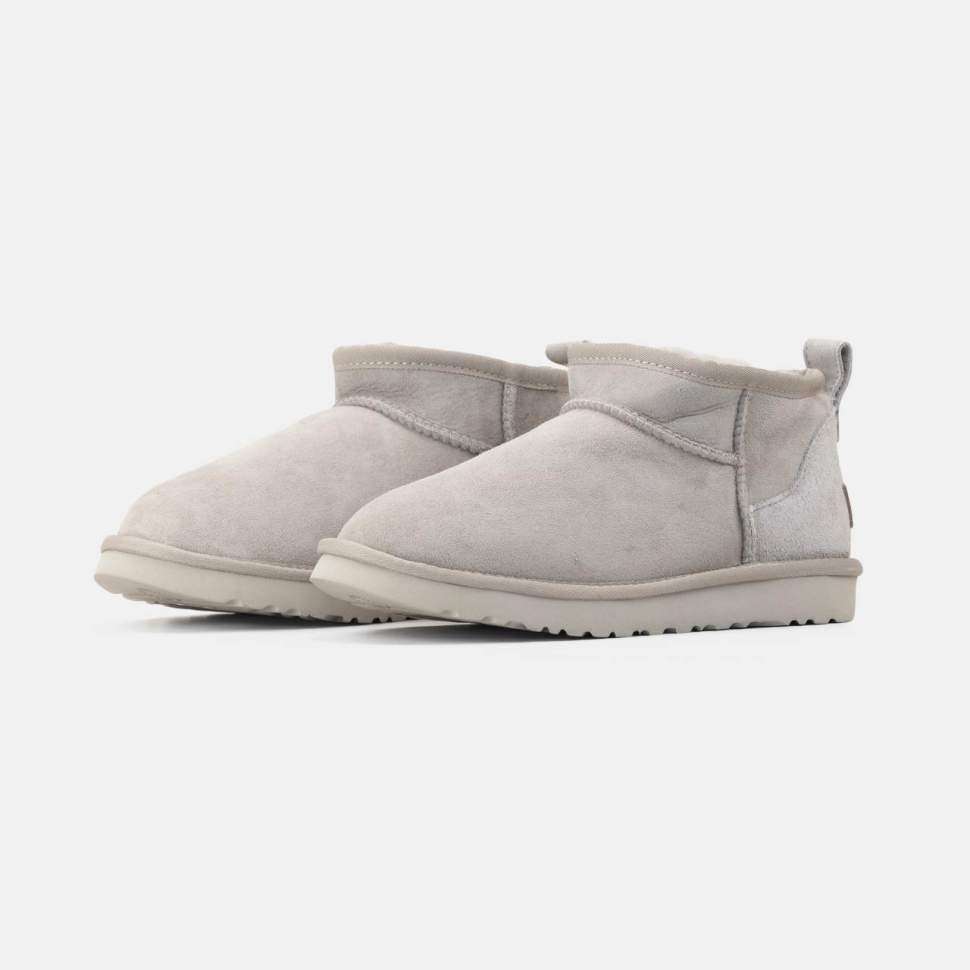 Жіночі UGG Ультра Міні Світло Сірі Замшеві Classic Ultra Mini Light Grey Suede — фото 5