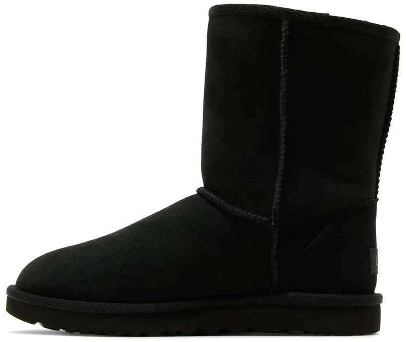Жіночі UGG Замшеві Середні Чорні Classic Short II Boot Black Suede — фото 2