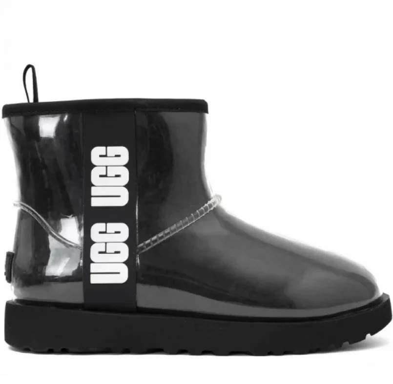 Жіночі UGG Міні Прозорі Силіконові Чорні Classic Clear Mini Black