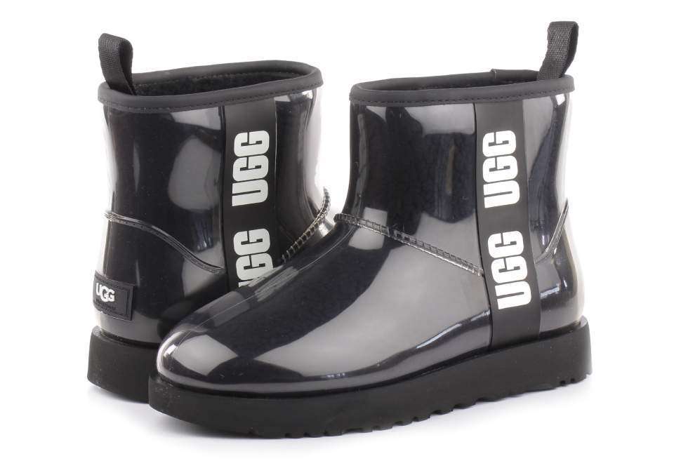Жіночі UGG Міні Прозорі Силіконові Чорні Classic Clear Mini Black — фото 2
