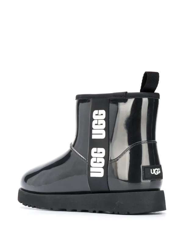 Жіночі UGG Міні Прозорі Силіконові Чорні Classic Clear Mini Black — фото 4