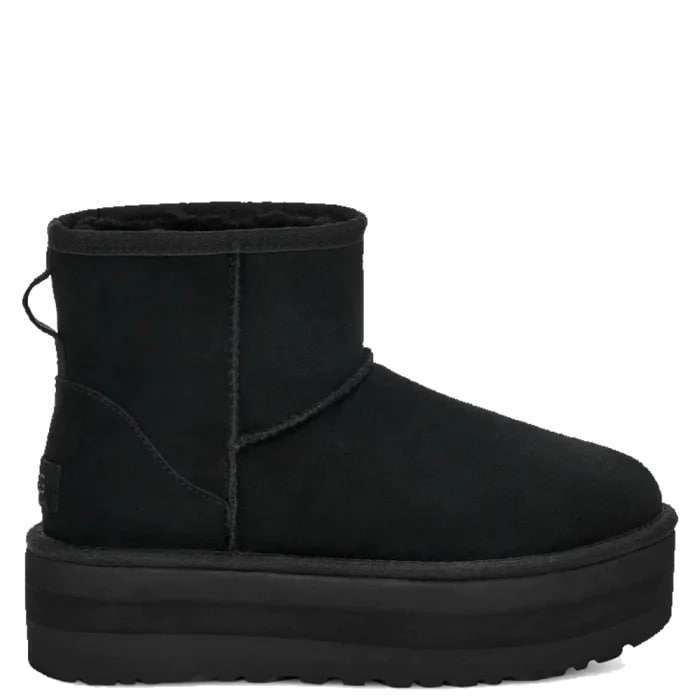 Жіночі UGG Міні Платформа Чорні Замша Mini Platform Black Suede — фото 1