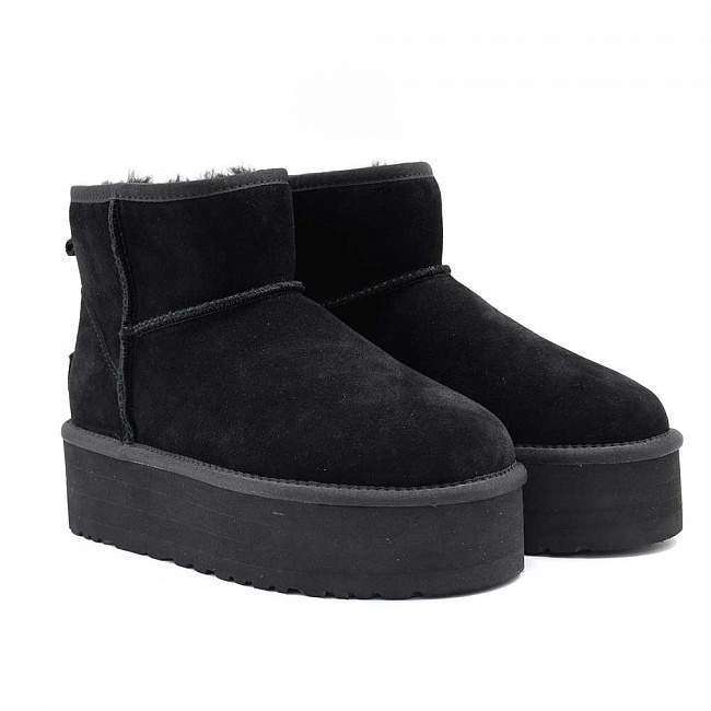 Жіночі UGG Міні Платформа Чорні Замша Mini Platform Black Suede — фото 2