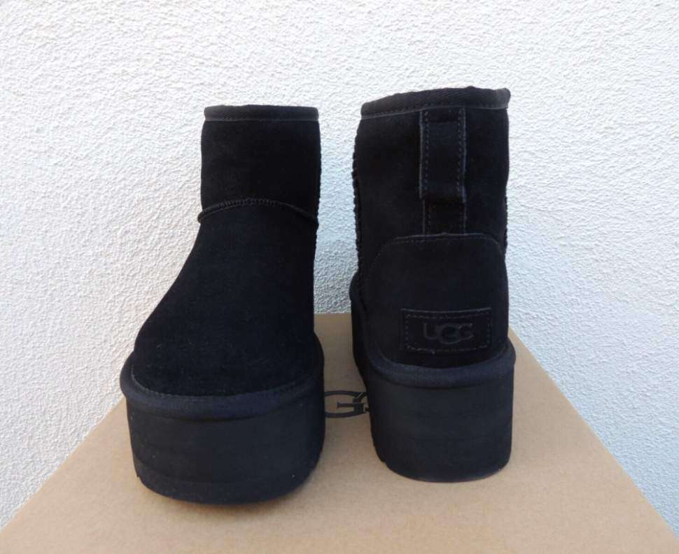 Жіночі UGG Міні Платформа Чорні Замша Mini Platform Black Suede — фото 14