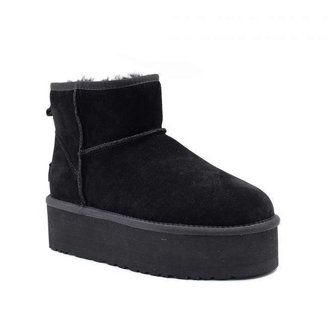 Жіночі UGG Міні Платформа Чорні Замша Mini Platform Black Suede — фото 4