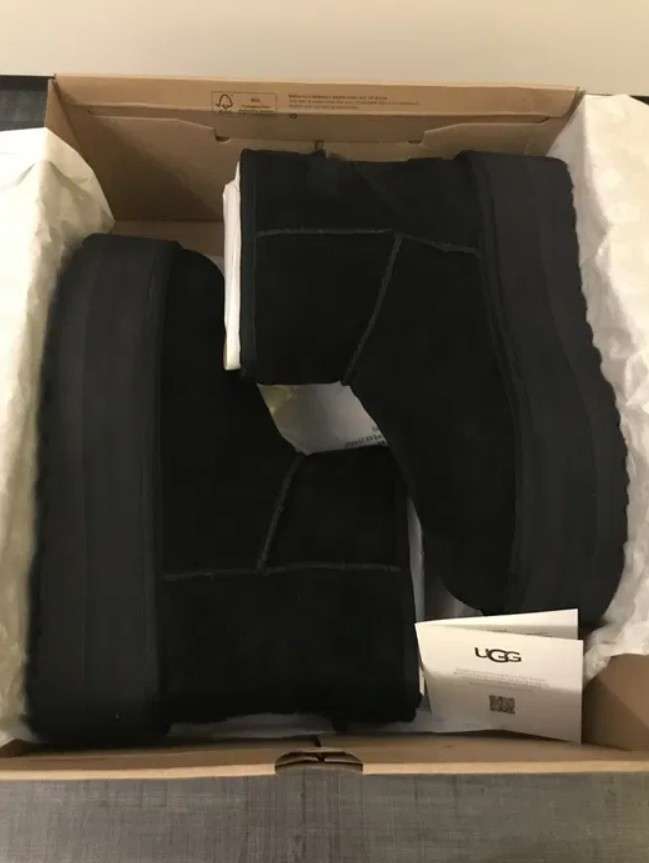 Жіночі UGG Міні Платформа Чорні Замша Mini Platform Black Suede — фото 9