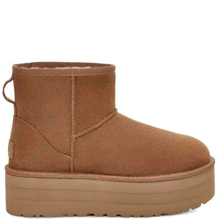 Жіночі UGG Міні Платформа Помаранчеві Замша Mini Platform Chestnut Suede