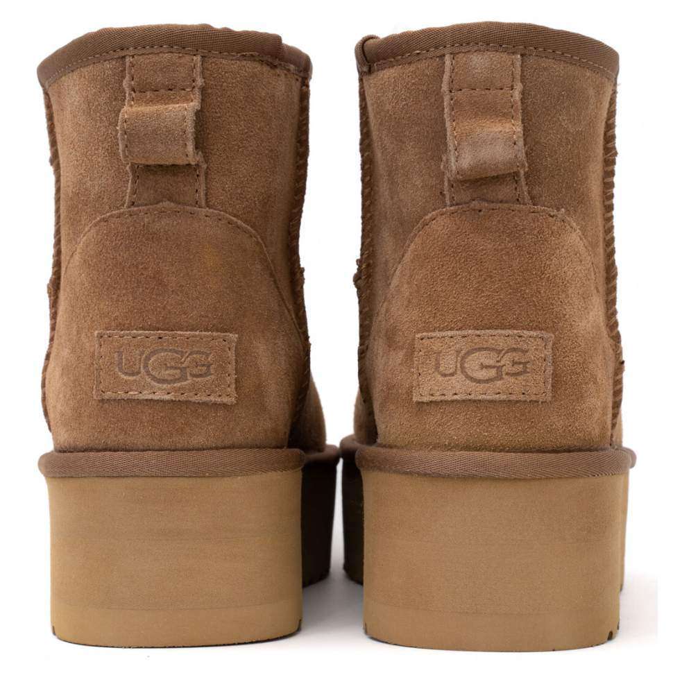 Жіночі UGG Міні Платформа Помаранчеві Замша Mini Platform Chestnut Suede — фото 3