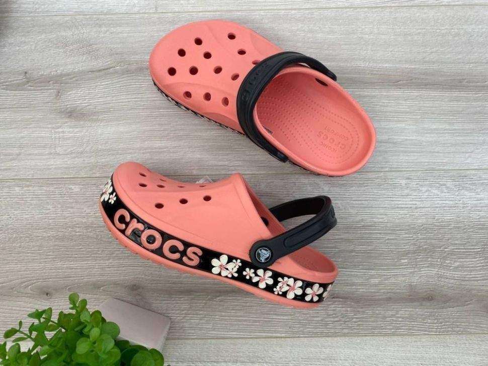 Жіночі Crocs Bayaband Clog Melon / Floral — фото 2