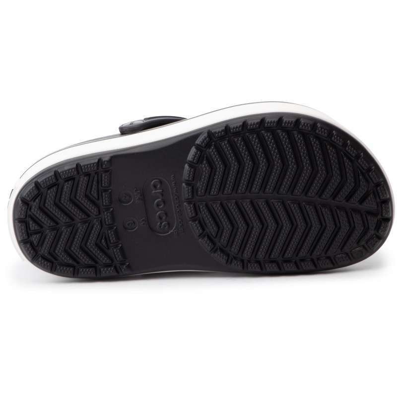 Дитячі Crocs для дівчинки Crocband Platform Clog Black / White — фото 4