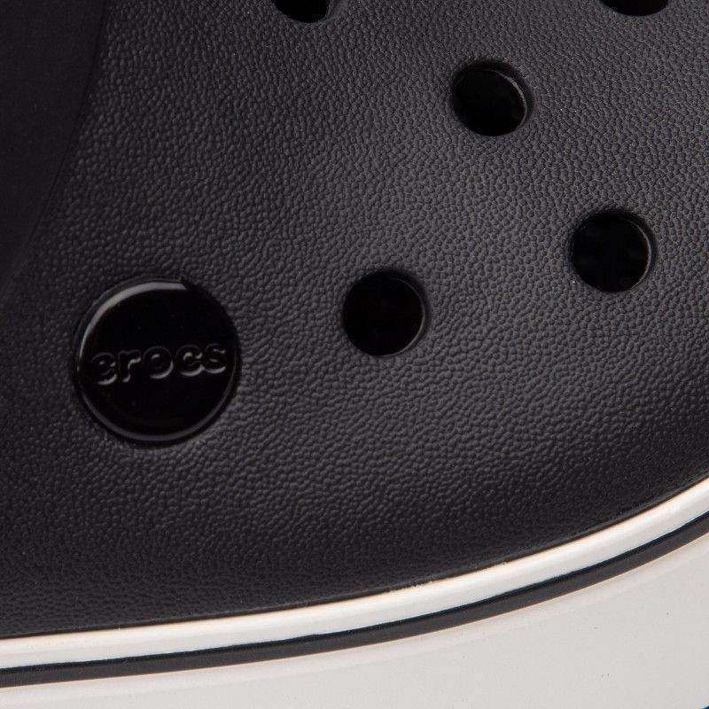 Дитячі Crocs для дівчинки Crocband Platform Clog Black / White — фото 7