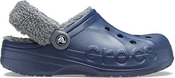 Чоловічі Crocs Клог Теплі Сині Сабо Unisex Baya Lined Fuzz Strap Clog Navy — фото 4