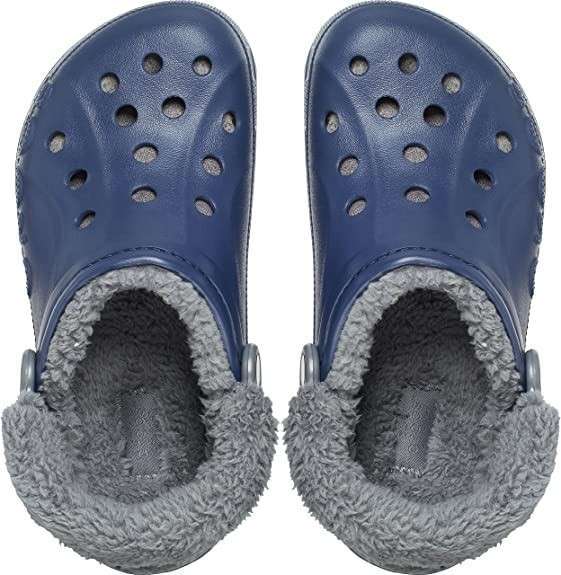 Чоловічі Crocs Клог Теплі Сині Сабо Unisex Baya Lined Fuzz Strap Clog Navy — фото 6