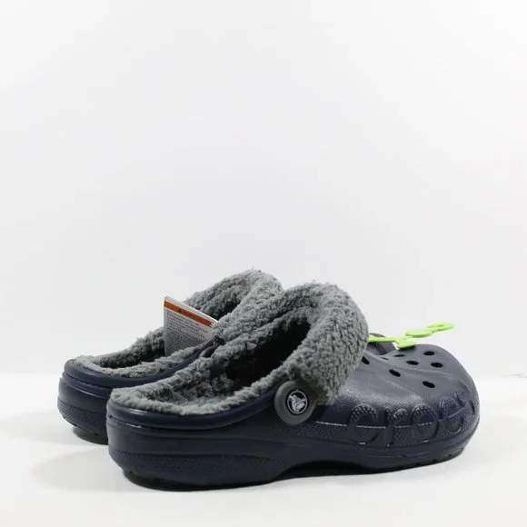 Чоловічі Crocs Клог Теплі Сині Сабо Unisex Baya Lined Fuzz Strap Clog Navy — фото 10
