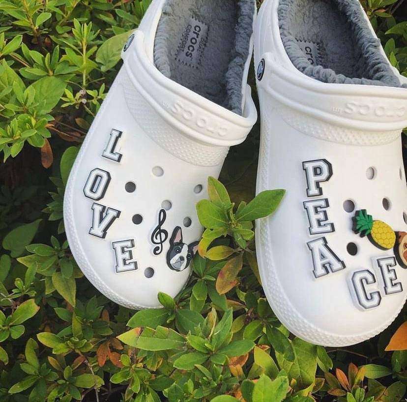 Crocs Клог Утеплені Білі Classic Lined Clog - White/Grey — фото 7