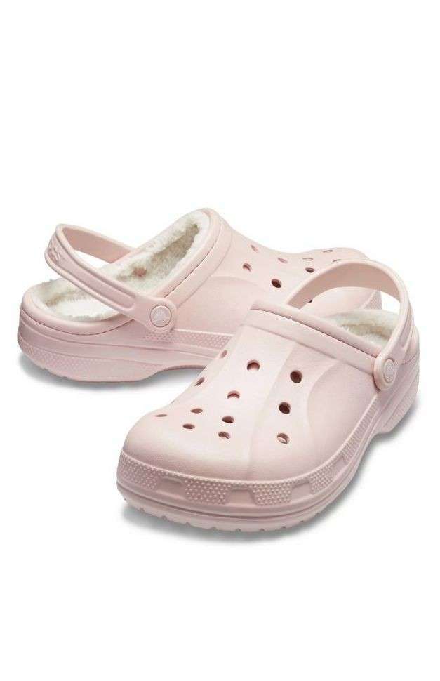 Жіночі Crocs утеплені Рожеві Ralen Lined Clog Cotton Candy Oatmeal — фото 2