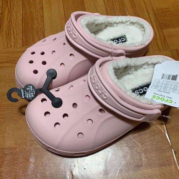 Жіночі Crocs утеплені Рожеві Ralen Lined Clog Cotton Candy Oatmeal — фото 8