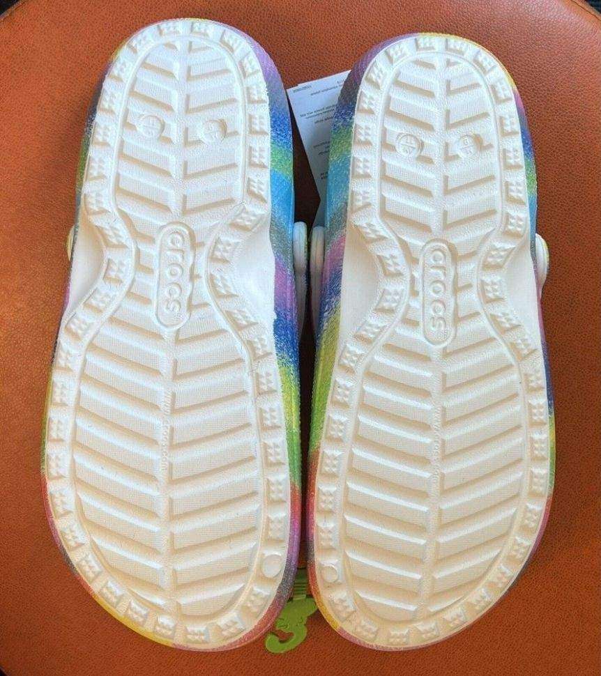 Жіночі Crocs утеплені Classic Lined Spray Dye Clog White/Multi — фото 8