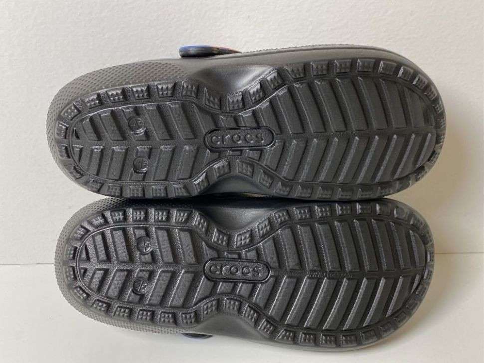 Чоловічі Crocs утеплені Classic Lined Spray Dye Clog Black/Multi — фото 3